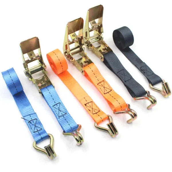 定制棘轮式拉紧带 | 多色可选 多尺寸定制 | 1.5″(38mm)/ 2″(50mm)/ 3″(75mm)高强度聚酯货物固定带 | OEM ...