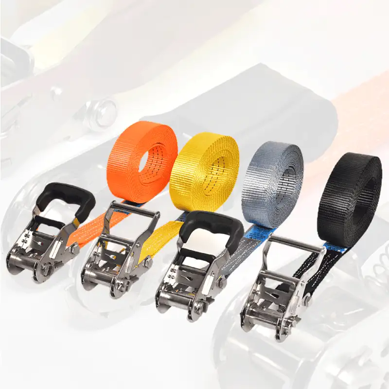 定制棘轮式拉紧带 | 多色可选 多尺寸定制 | 1.5″(38mm)/ 2″(50mm)/ 3″(75mm)高强度聚酯货物固定带 | OEM工厂直销 批发供应 - 图片 5