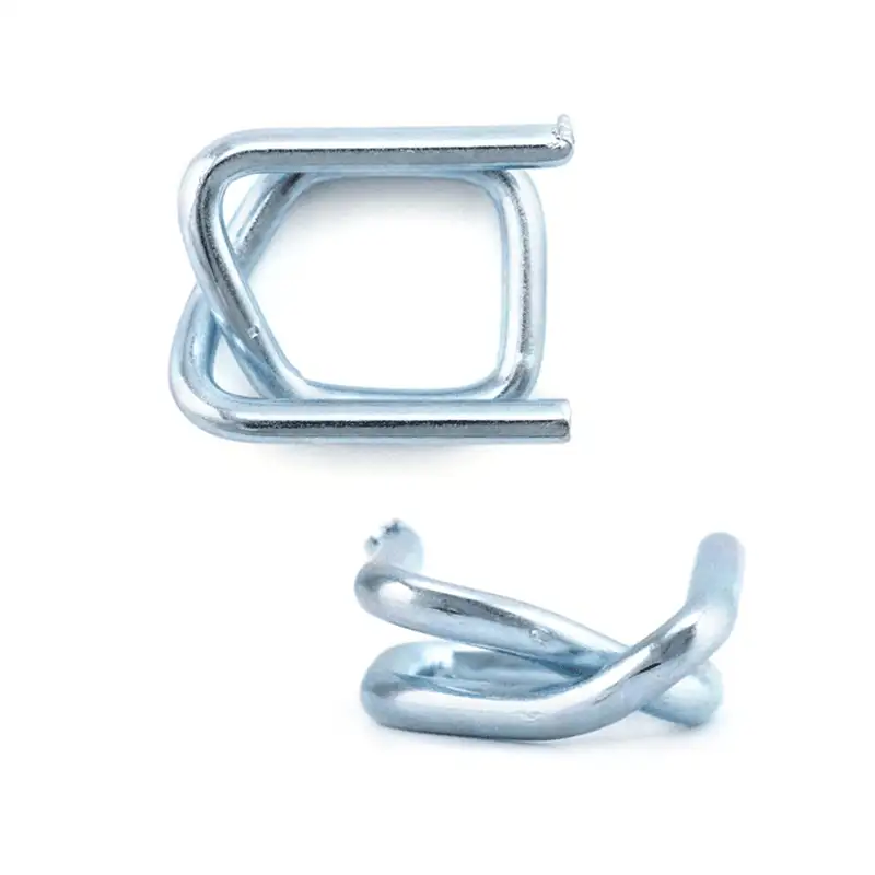 镀锌钢丝打包扣 | 复合打包带专用金属扣件 | 防锈耐用型 - 图片 5