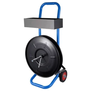 7.8英寸重型打包带手推车带盘车 蓝色 适配8×8卷芯 工业包装分配器
