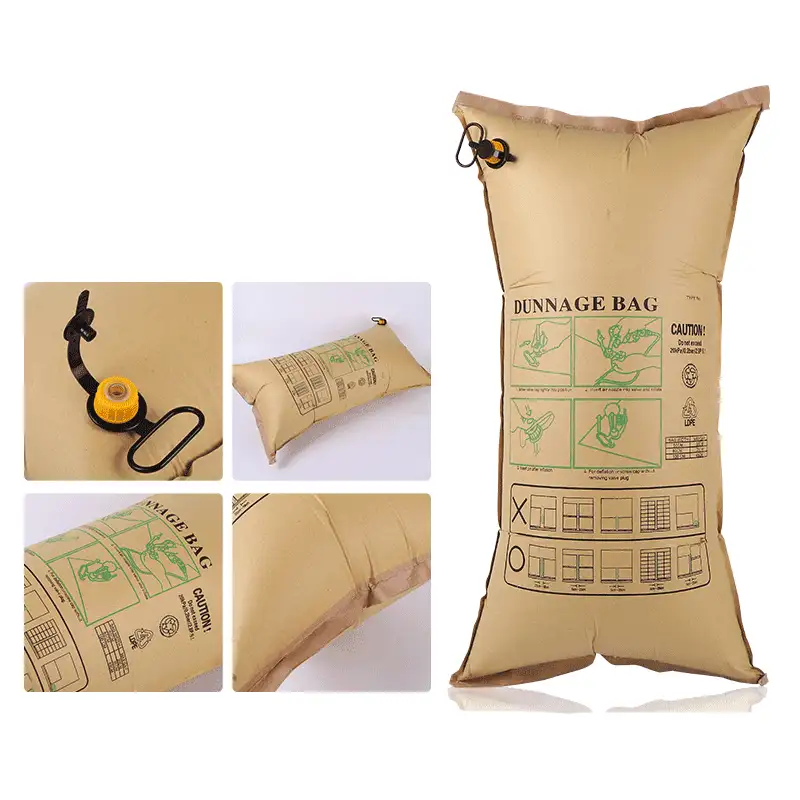 高品质防水牛皮纸充气填充袋 | 集装箱/卡车/铁路运输防护 | 加厚抗冲击 可定制尺寸 | 工厂直销 - 图片 3