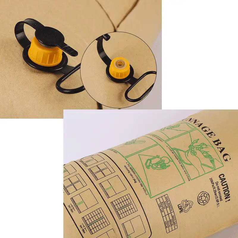 高品质防水牛皮纸充气填充袋 | 集装箱/卡车/铁路运输防护 | 加厚抗冲击 可定制尺寸 | 工厂直销 - 图片 4