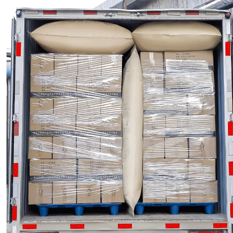 高品质防水牛皮纸充气填充袋 | 集装箱/卡车/铁路运输防护 | 加厚抗冲击 可定制尺寸 | 工厂直销 - 图片 5