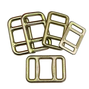 锻造目字打包扣 | 高强度镀锌钢制防滑扣 | 35/40/50mm 重型捆绑扣件