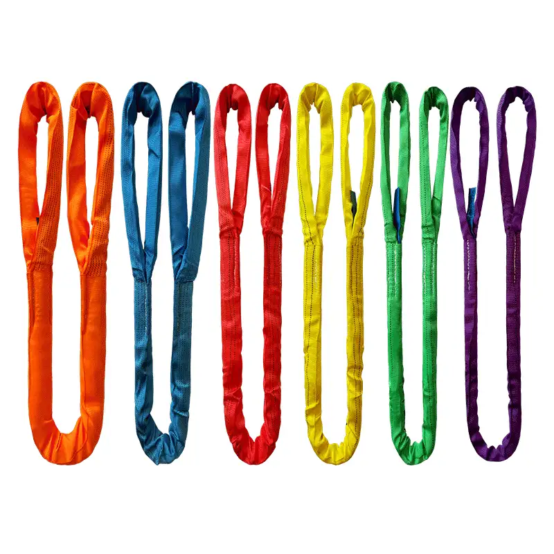 聚酯圆形工业吊装带 1–30吨 工厂OEM直供