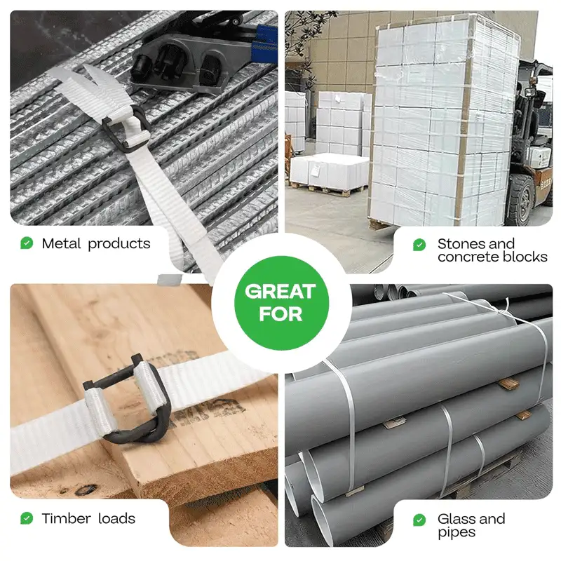 黑色磷化钢丝打包扣 | 涤纶编织带用防滑扣 | 13–32mm - 图片 4