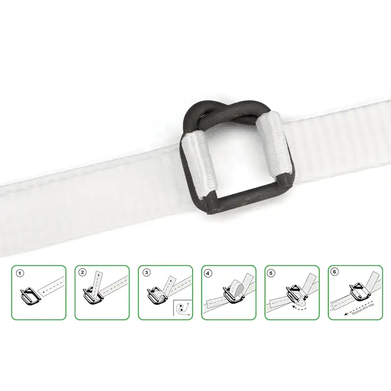 黑色磷化钢丝打包扣 | 涤纶编织带用防滑扣 | 13–32mm - 图片 5