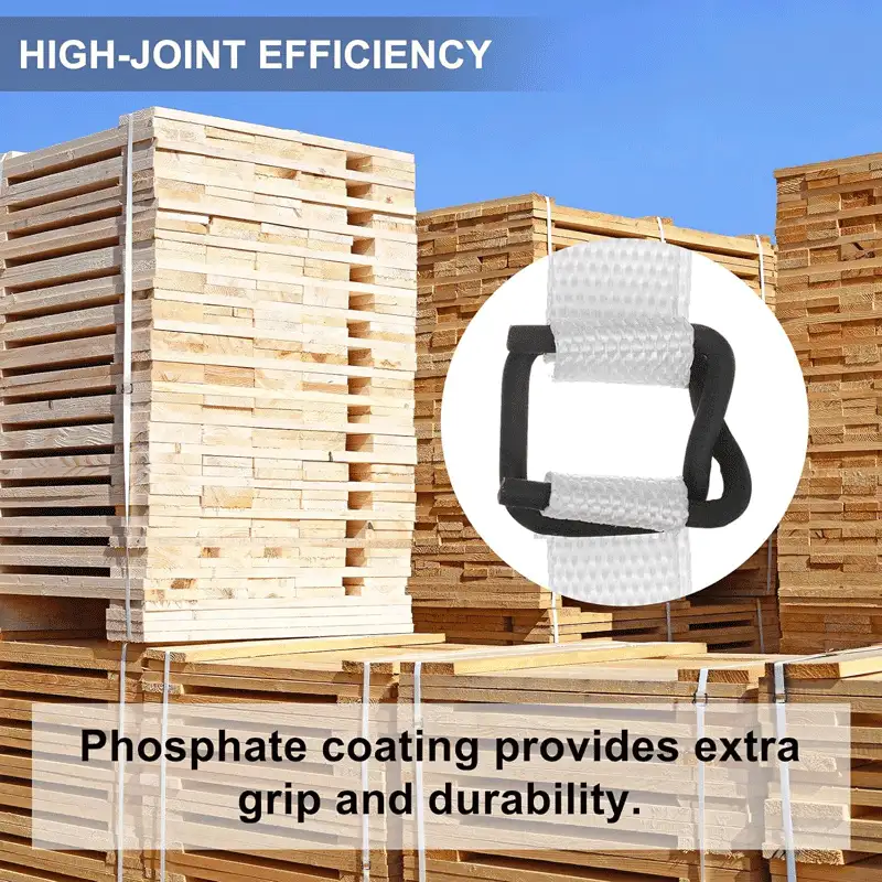 重型磷化打包扣 | 高强度货物加固扣件 | 13–50mm - 图片 3