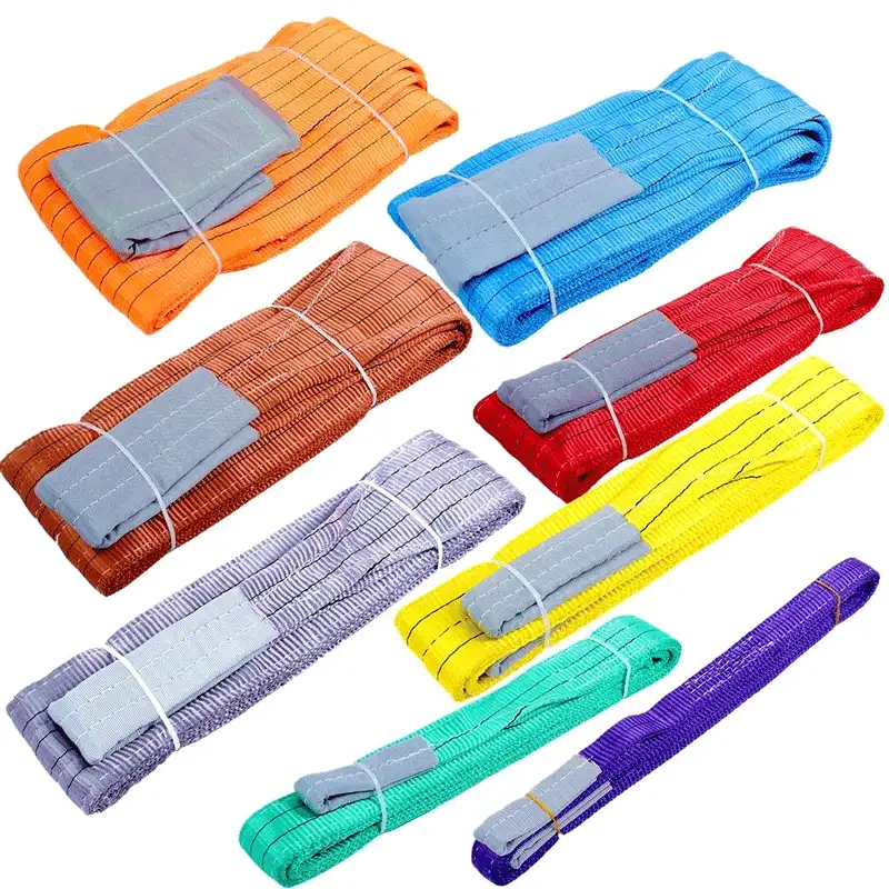 高强度聚酯吊装带(1T–12T)|平扁型与圆形吊装带|吊机/船舶专用|支持ODM/OEM定制 - 图片 3