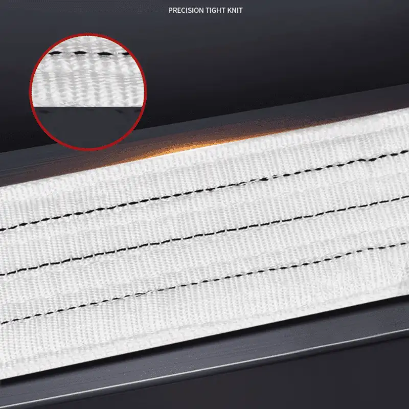 可定制 1–12 吨白色聚酯吊装带 | 扁平/两端眼型 | 工业与建筑起重 | 工厂直供 支持OEM/ODM - 图片 5